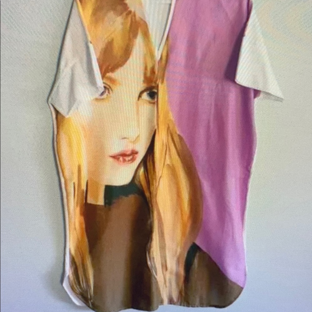 Artistic Graphic T-Shirt with Portrait Design